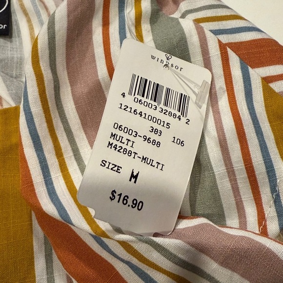 Windsor Striped Crop Top Women's M Sleeveless Casual Adjustable Straps - Picture 4 of 4